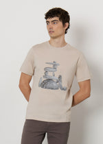 T-shirt in cotone stampata