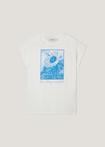 T-shirt kimono stampata