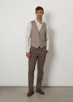 Gilet classico micro fantasia