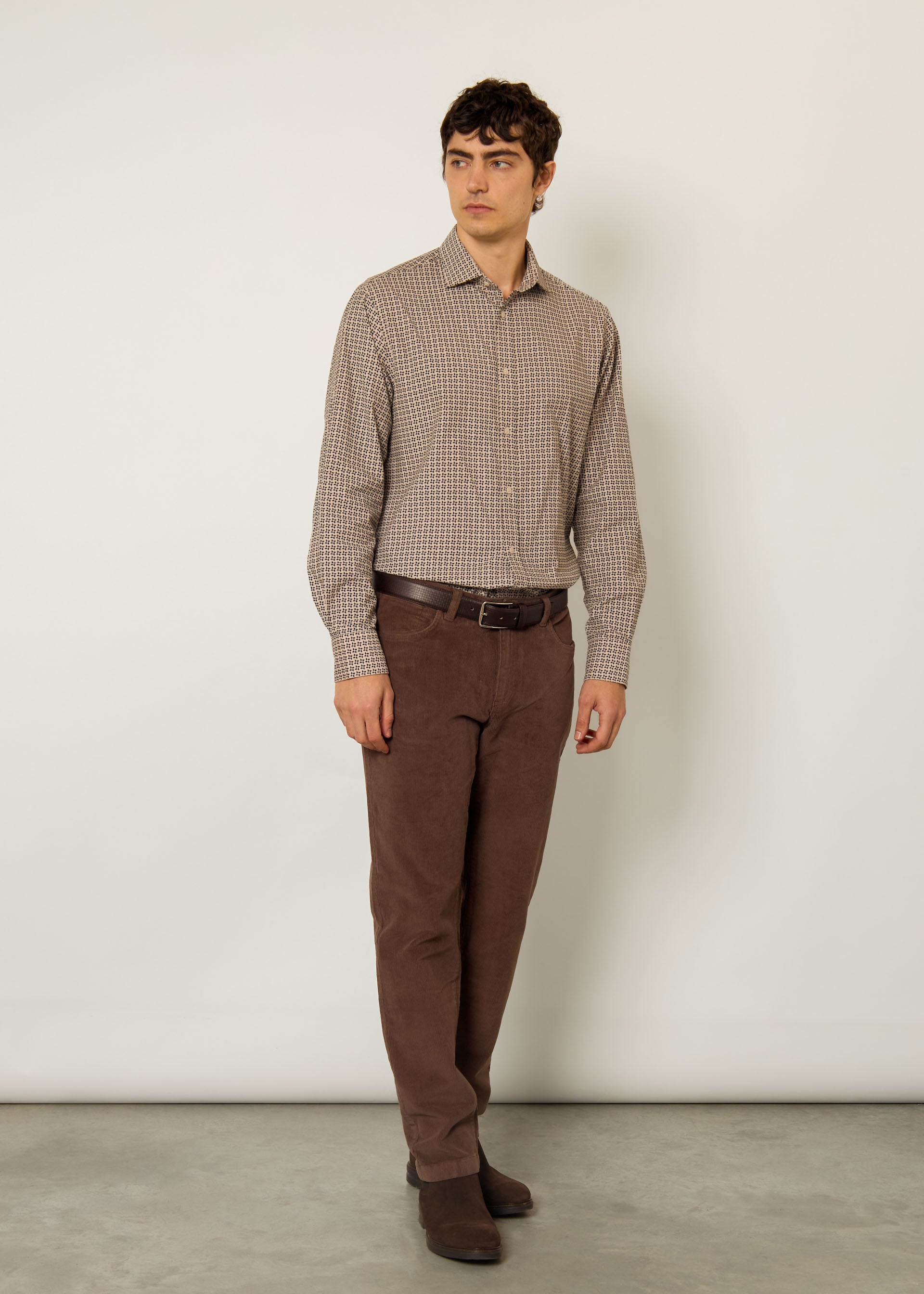 Pantalone in velluto stretch