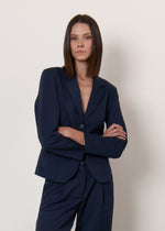 Blazer corto monopetto