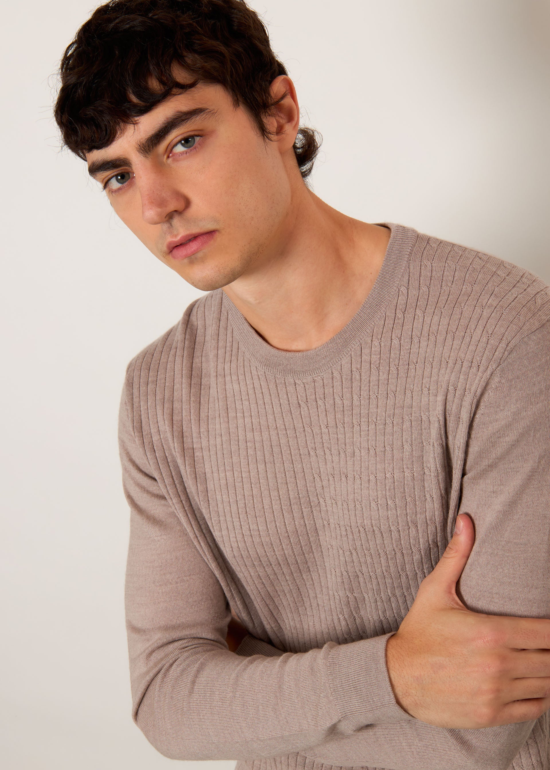 Pullover in pura lana Merinos