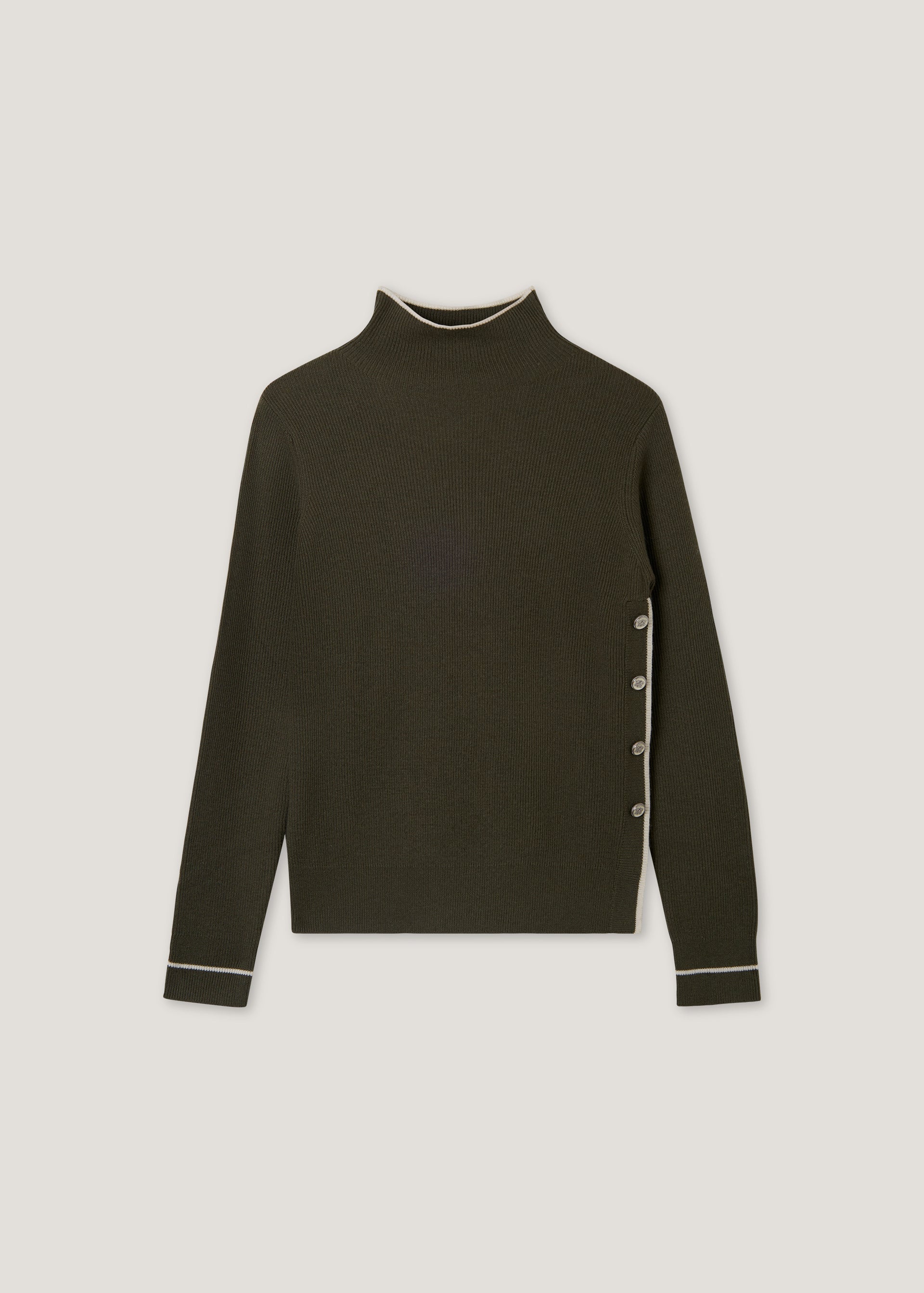 Lupetto in maglia misto lana