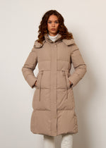 Giacca trapuntata in vera piuma