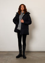 Giacca imbottita in vera piuma