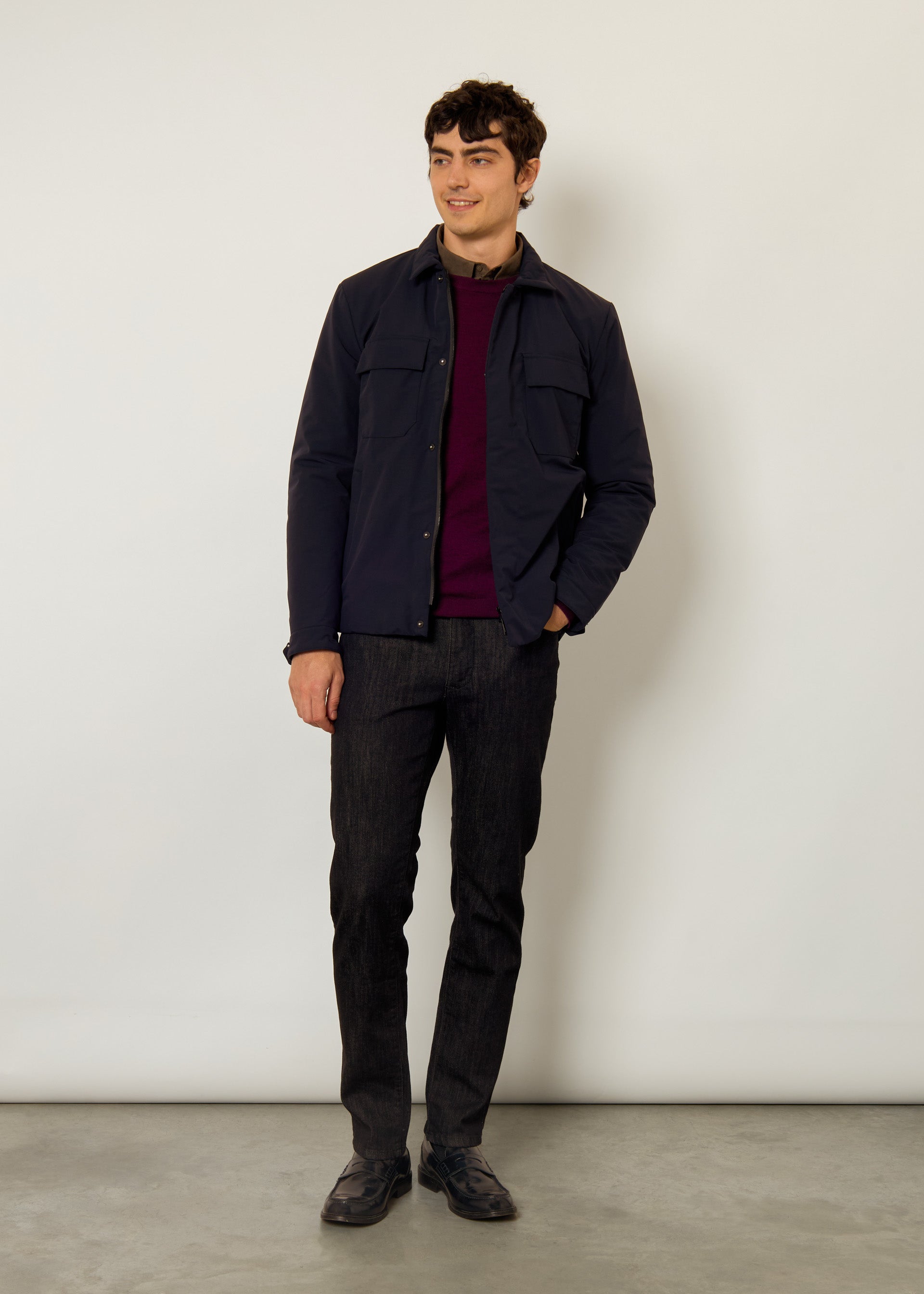 Giacca camicia imbottita