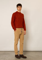 Chino in velluto stretch