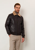 Giubbotto in vera pelle imbottito