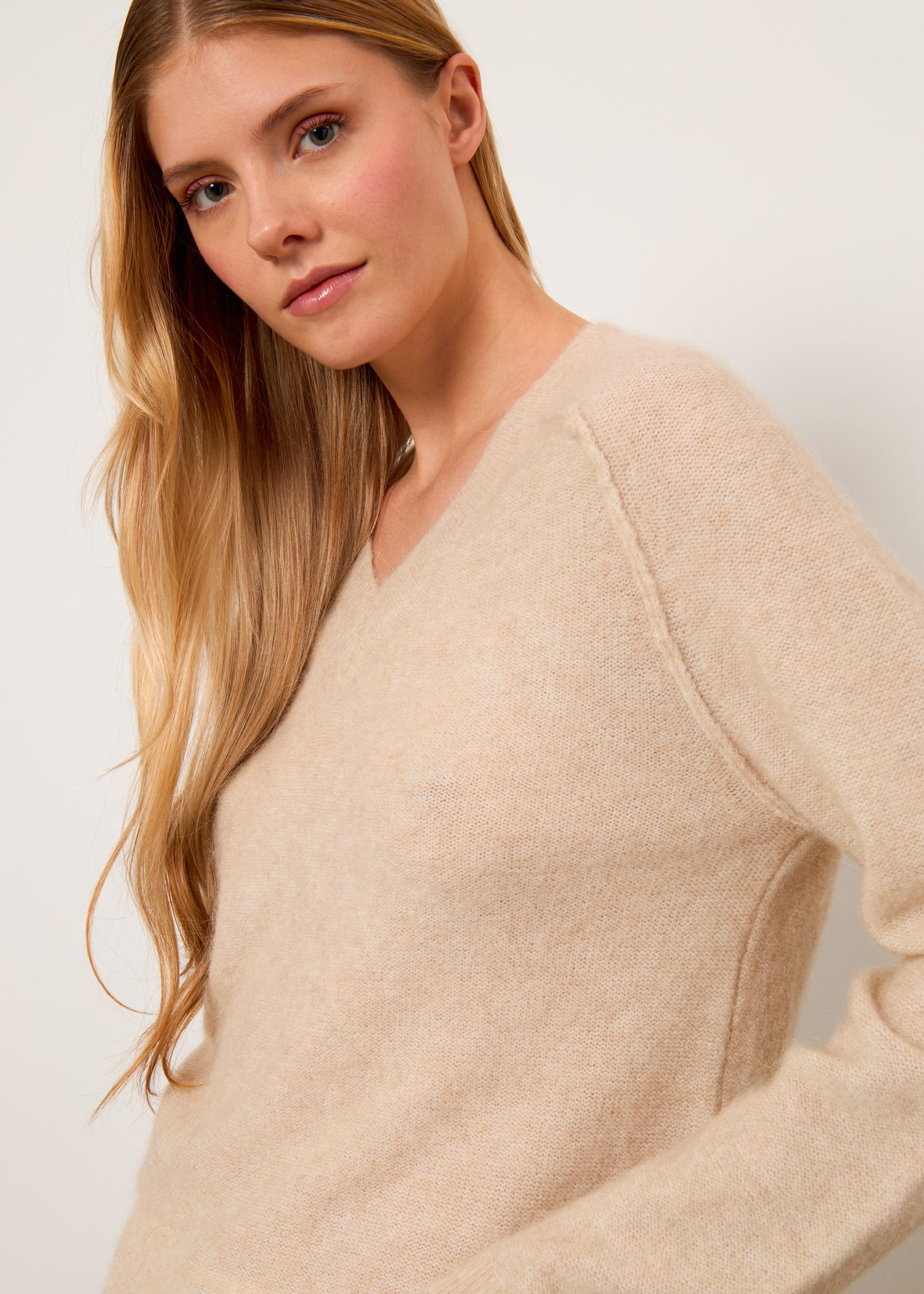 Scollo V misto lana di alpaca