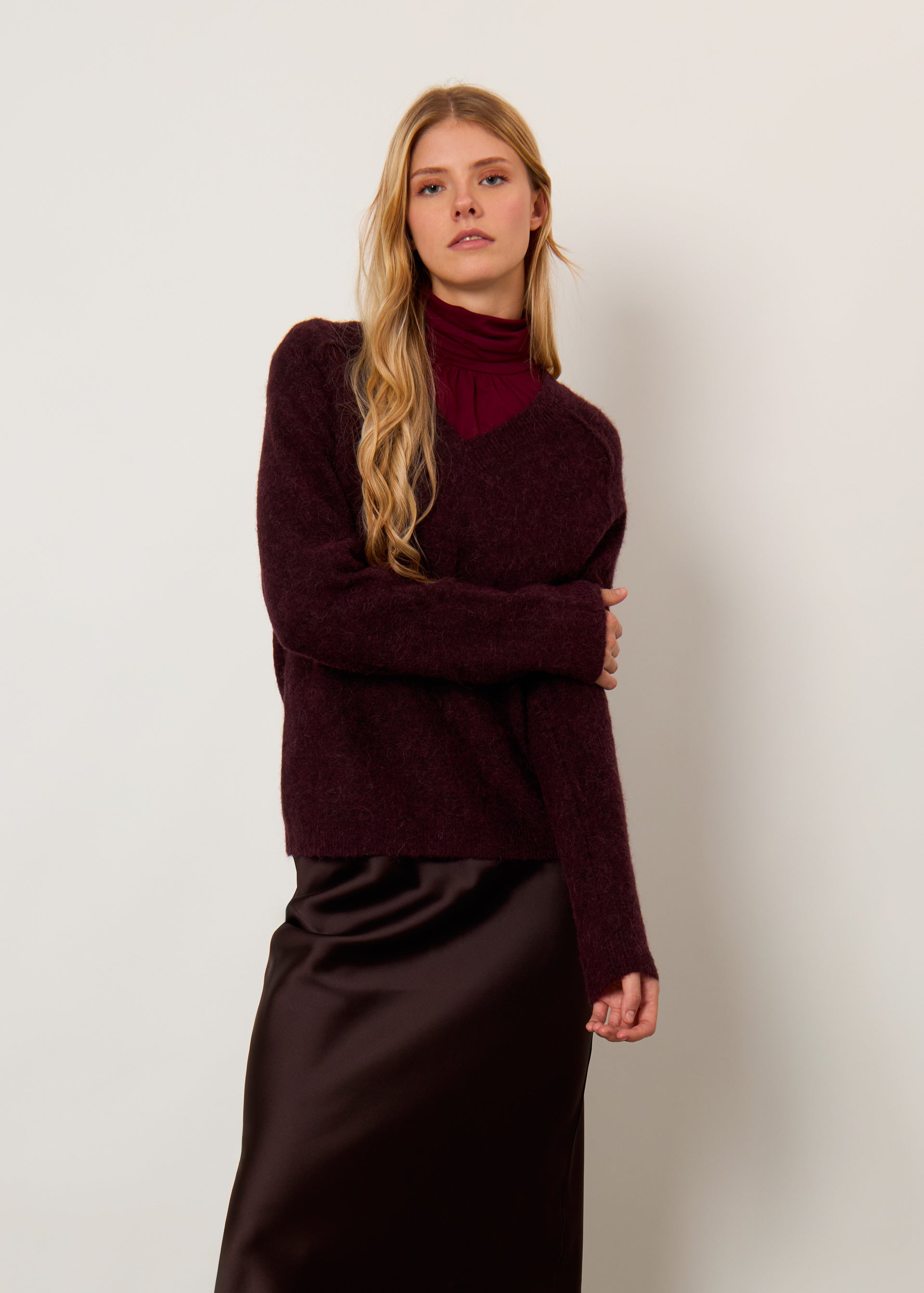 Scollo V misto lana di alpaca