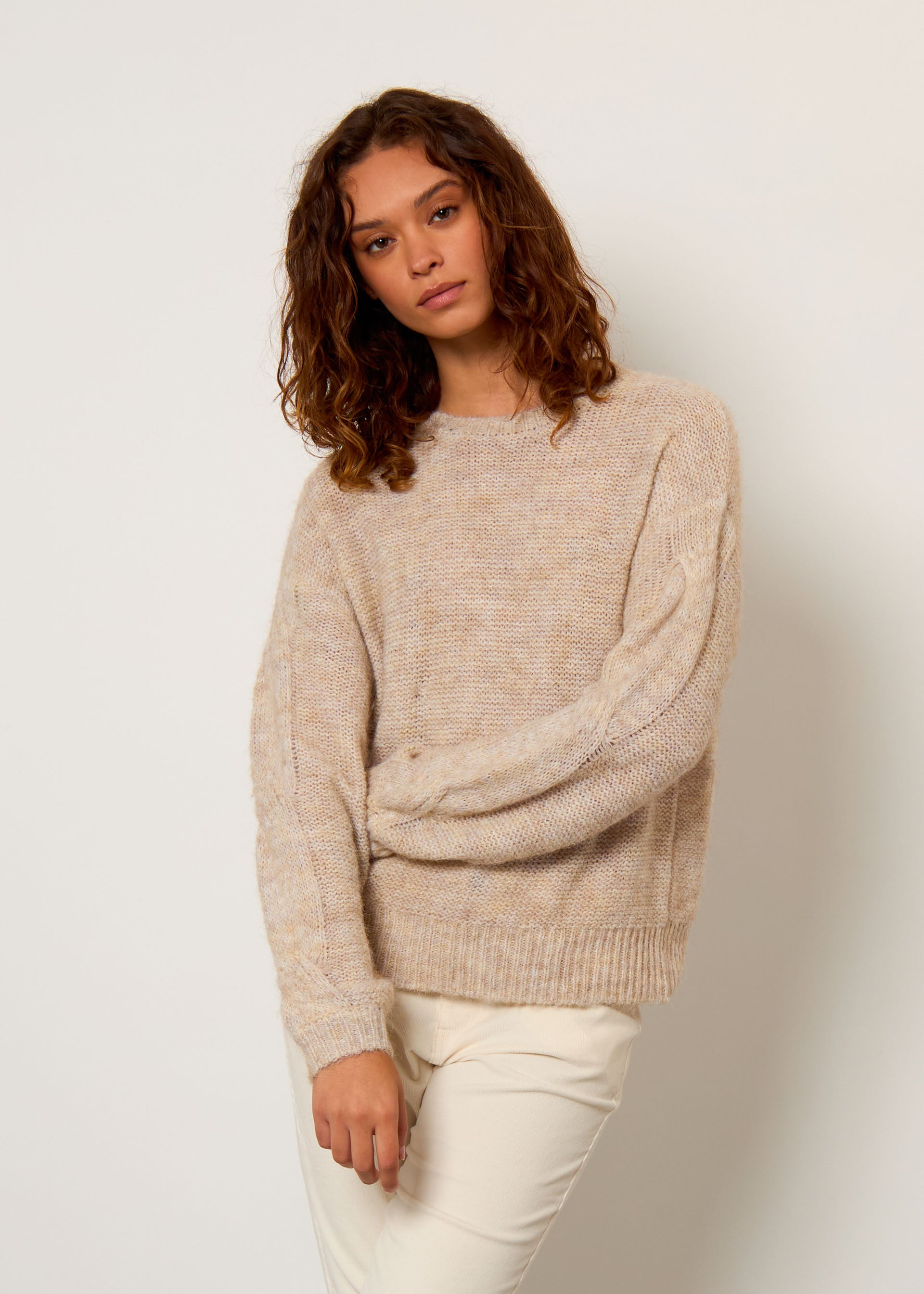 Girocollo in misto lana