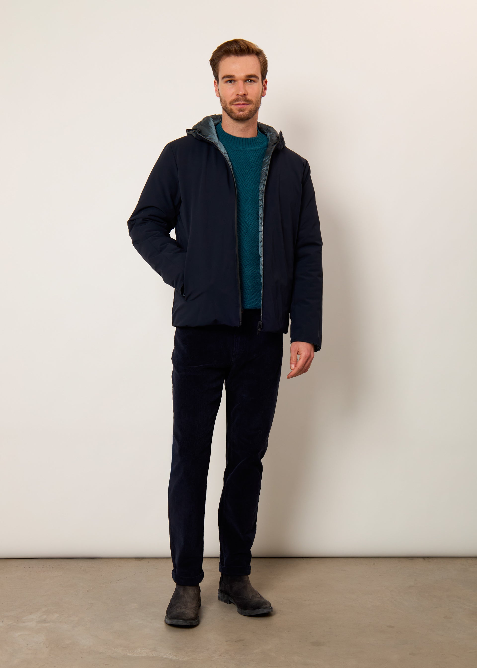 Softshell imbottito reversibile