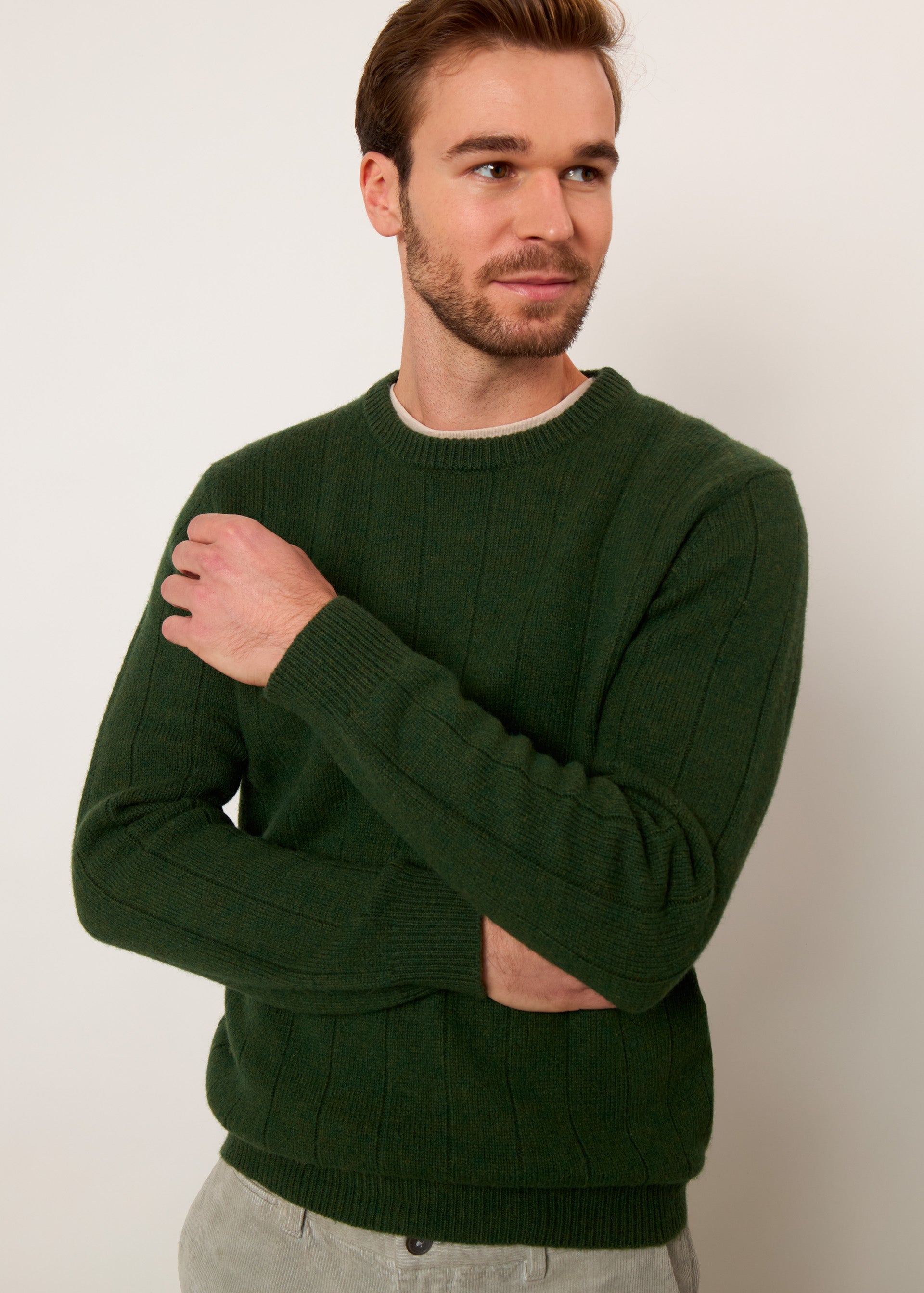 Pullover in lana lavorata