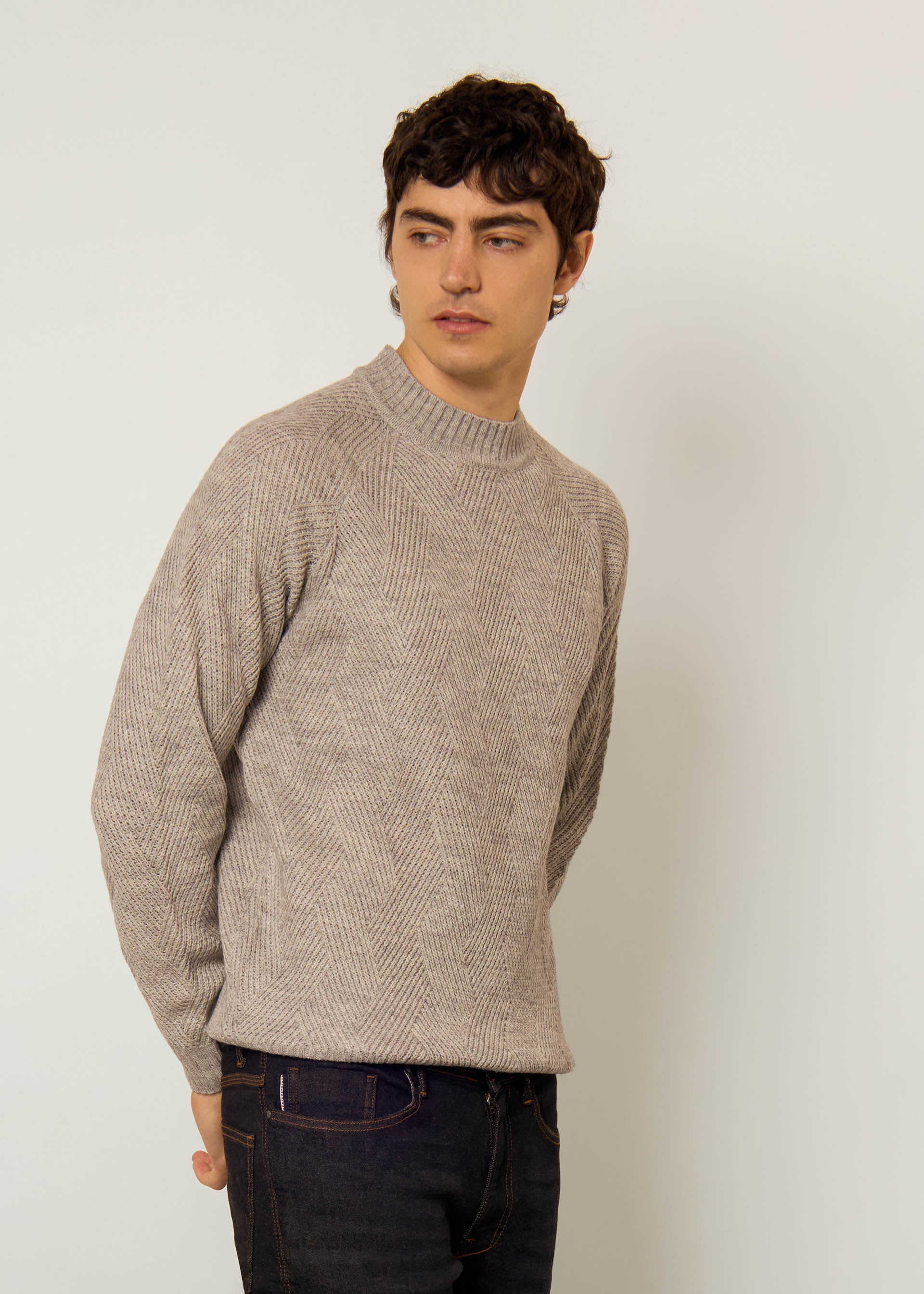 Pullover in misto lana