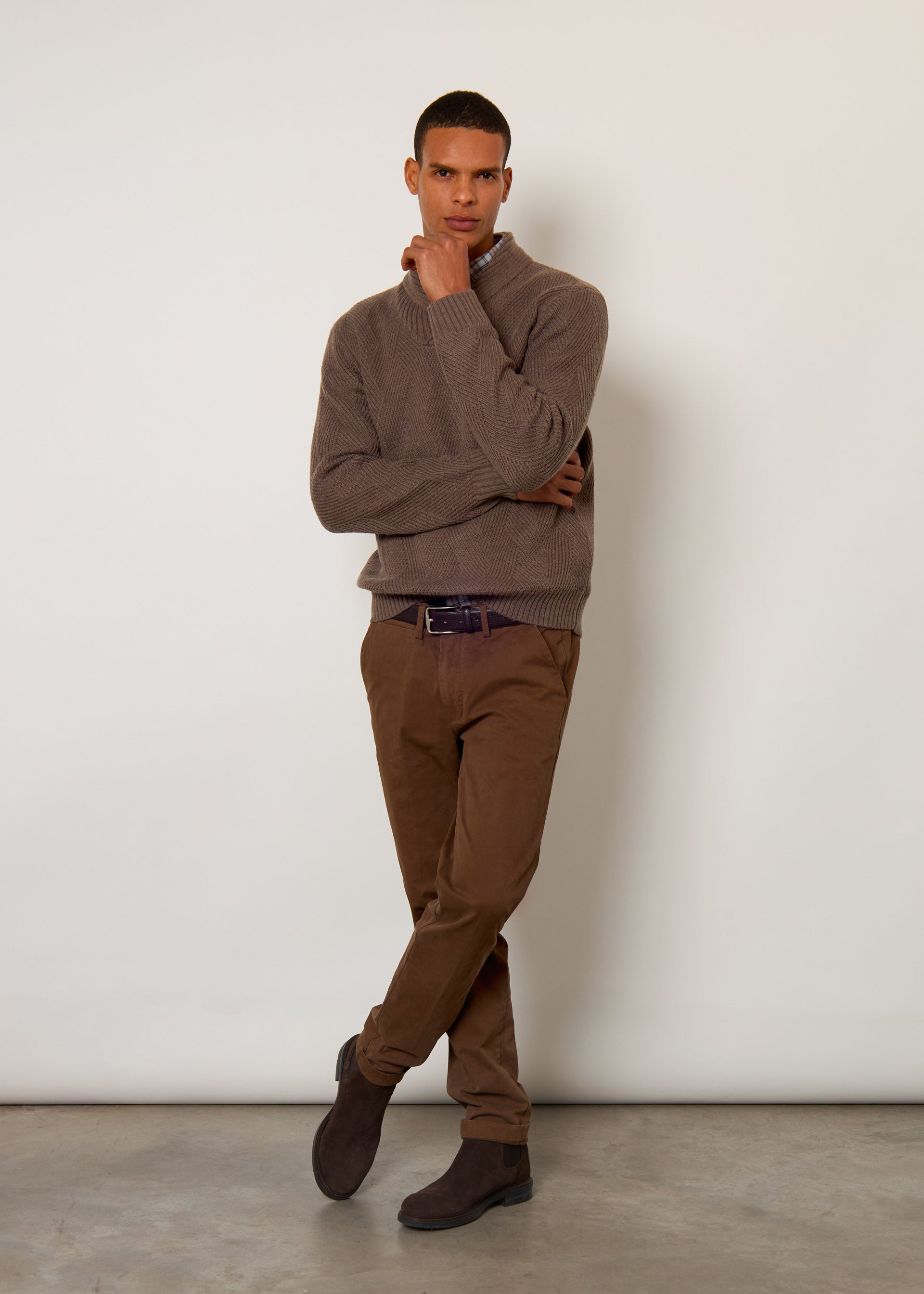 Pullover in lana lavorata