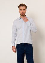 Camicia slim fit a righe