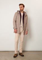 Cappotto parka in twill