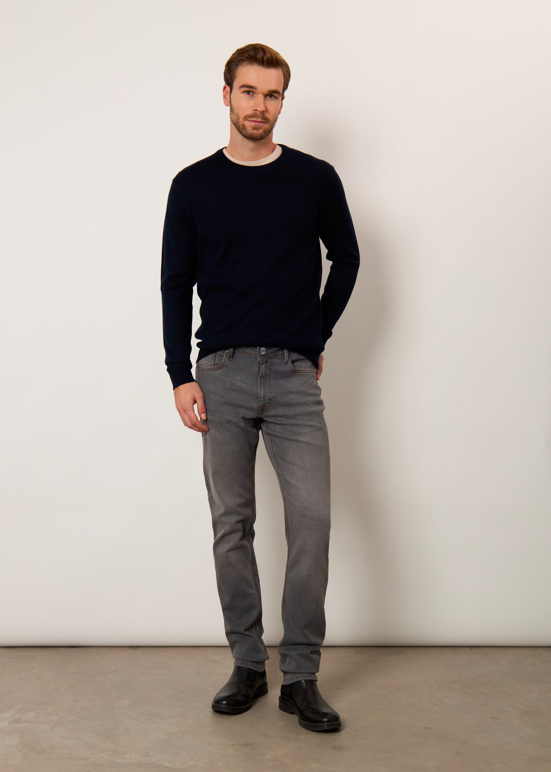 Jeans slim fit stone washed