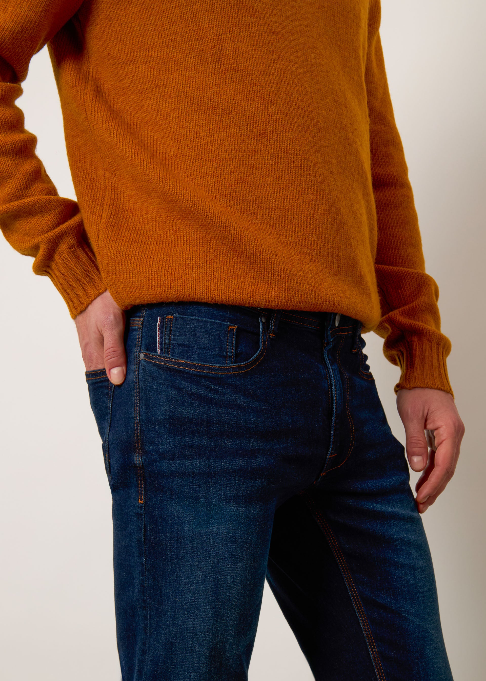 Jeans slim fit stone washed