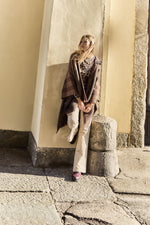 Pantaloni flare in velluto