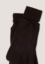 Guanti in vera pelle scamosciata