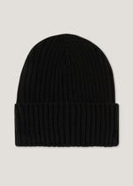 Cuffia in maglia con risvolto