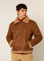 Giubbotto in montone sintetico