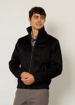 Bomber in montone sintetico