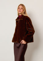 Giacca in pelliccia sintetica