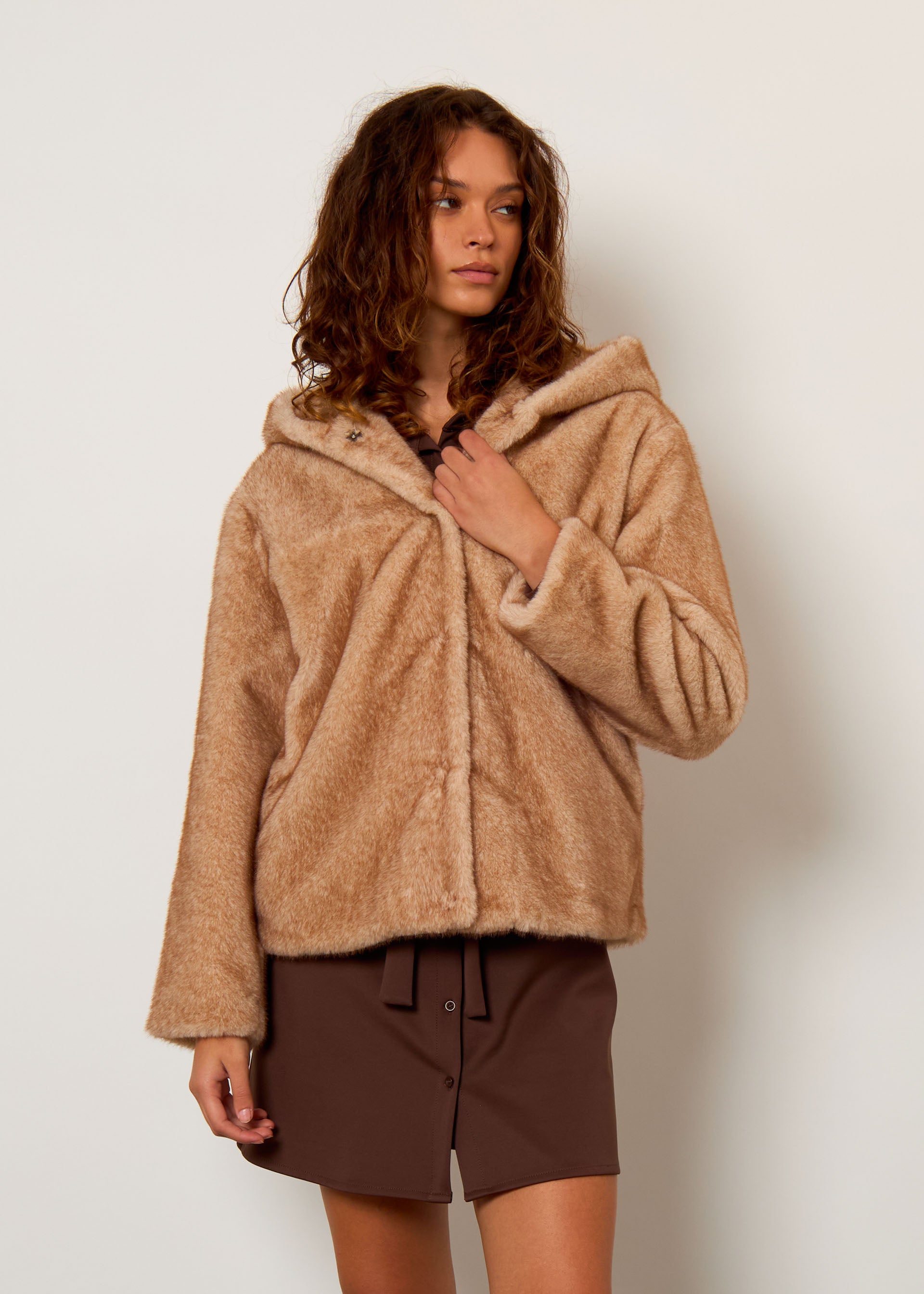 Giacca in pelliccia sintetica