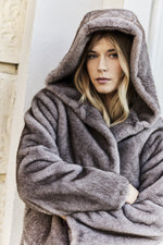 Giacca in pelliccia sintetica