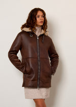 Giaccone in pelle sintetica