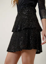 Minigonna in paillettes