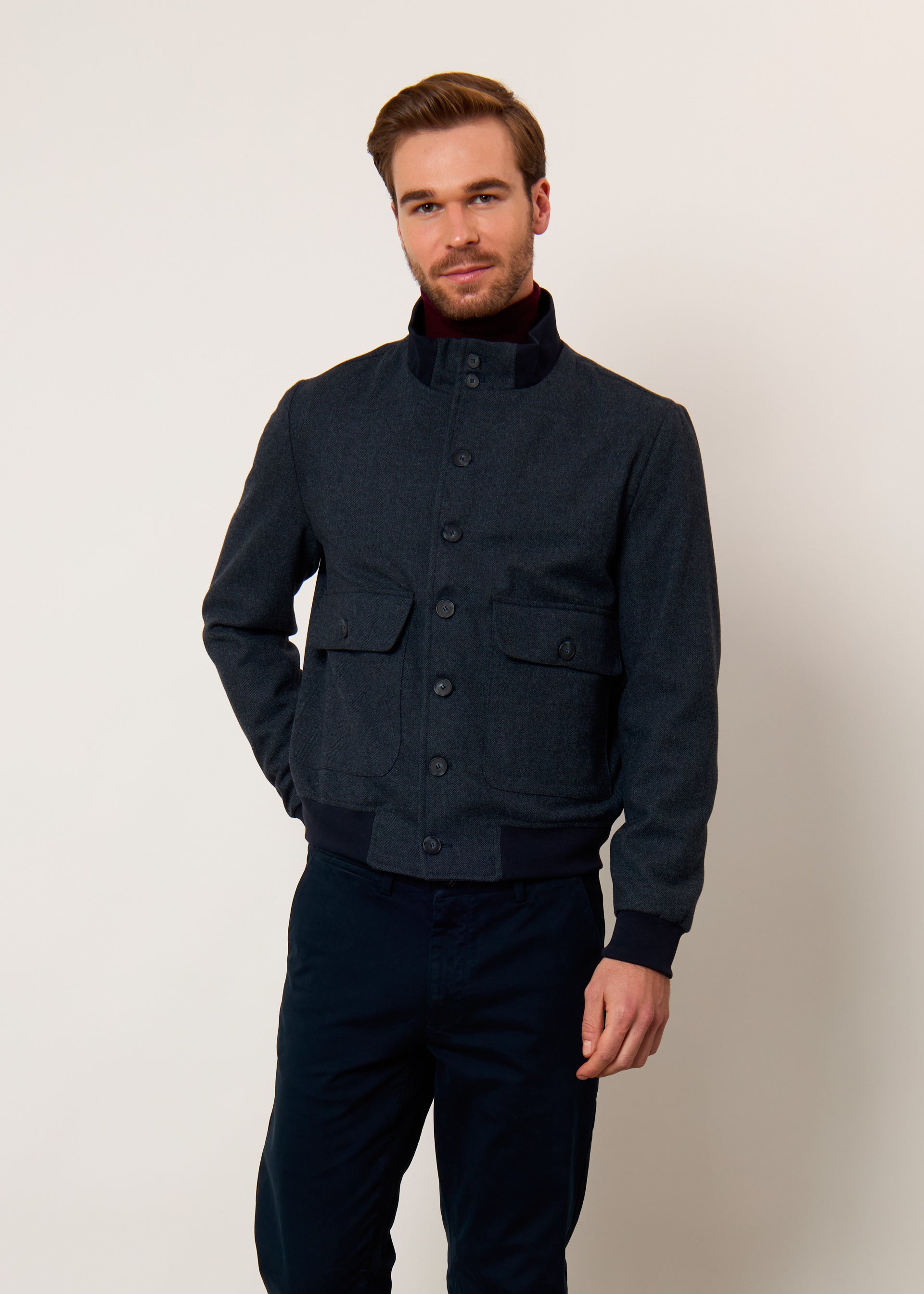 Giubbino in misto lana