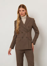 Blazer gessato doppiopetto