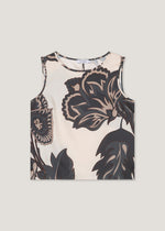 Blusa in satin stampata