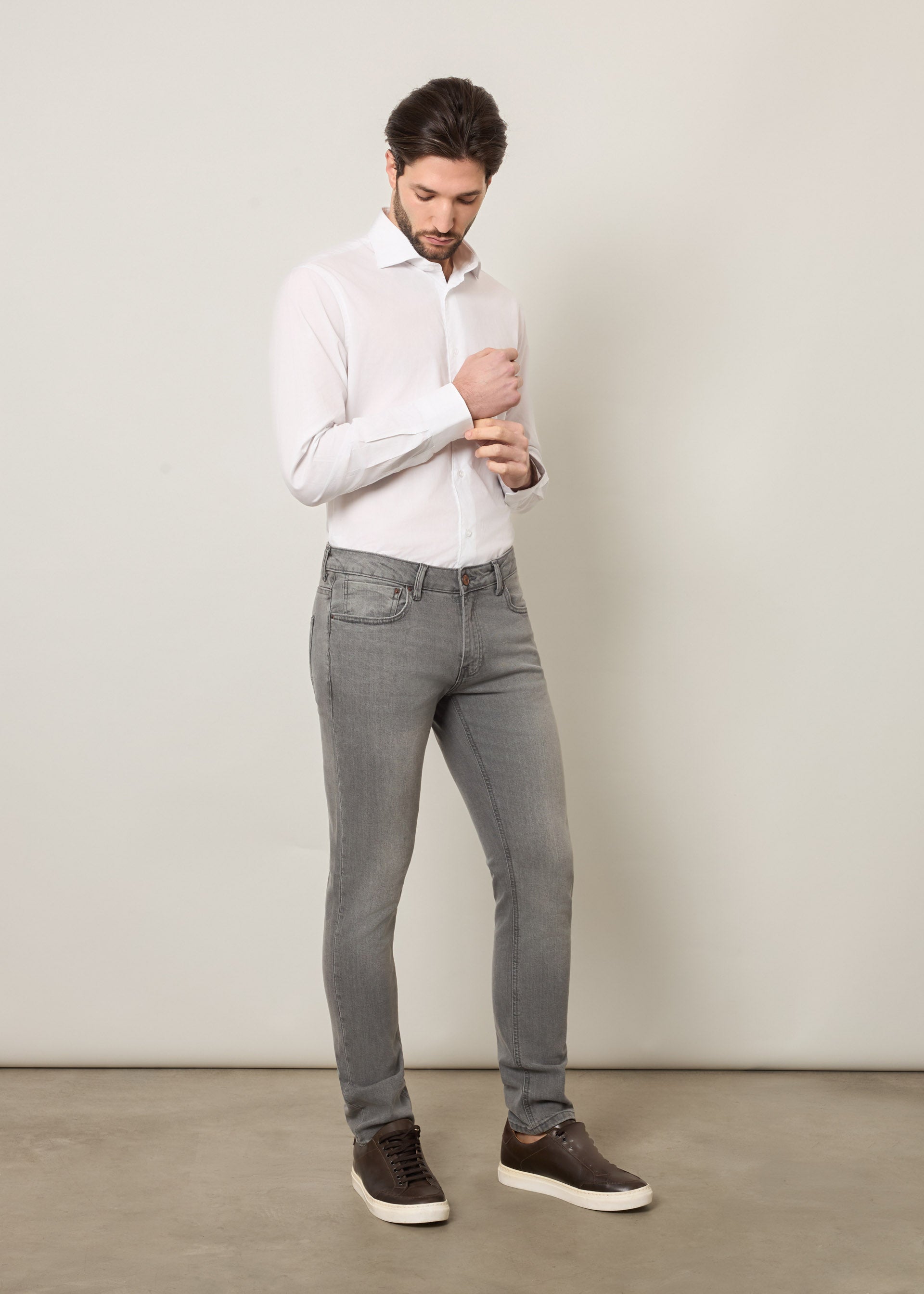 Jeans skinny stone washed