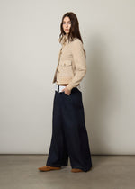 Bomber in vera pelle scamosciata