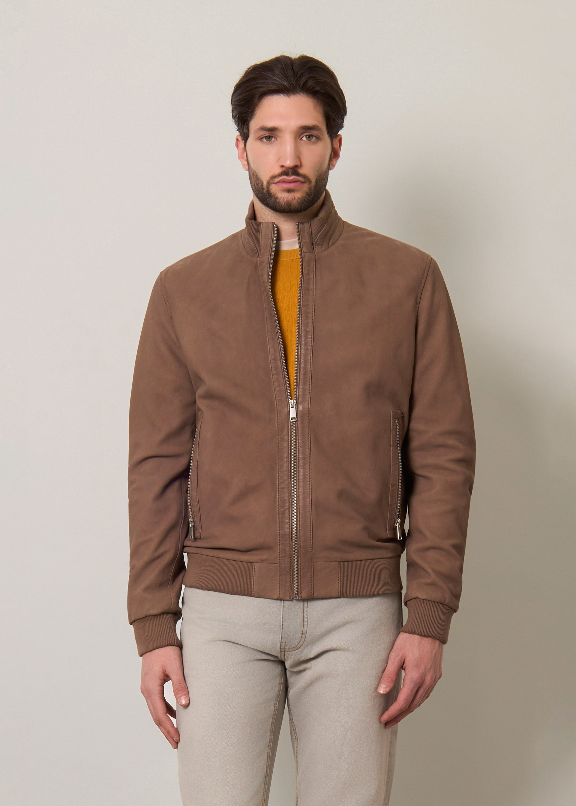 Bomber in vera pelle
