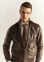 Bomber in vera pelle