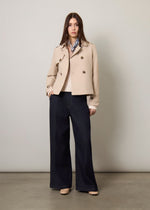 Trench corto in cotone