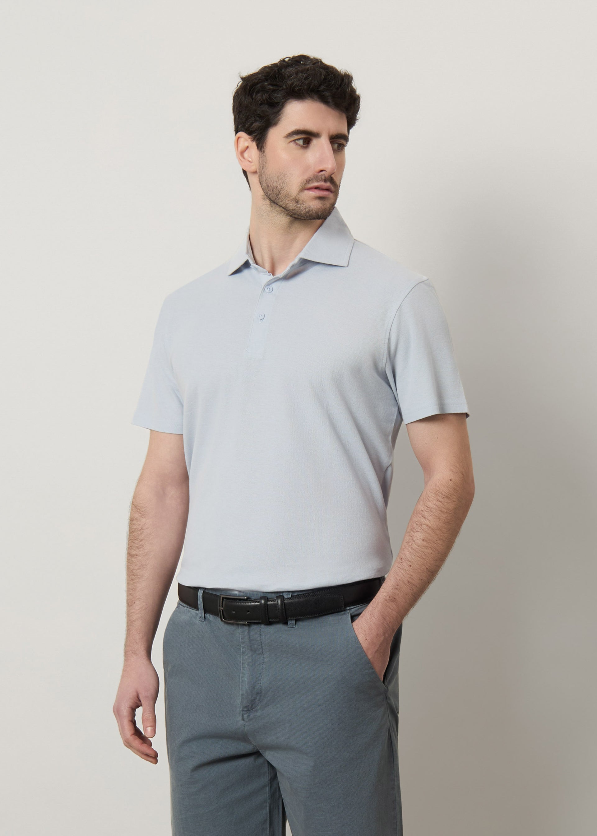 Polo in piquet di puro cotone