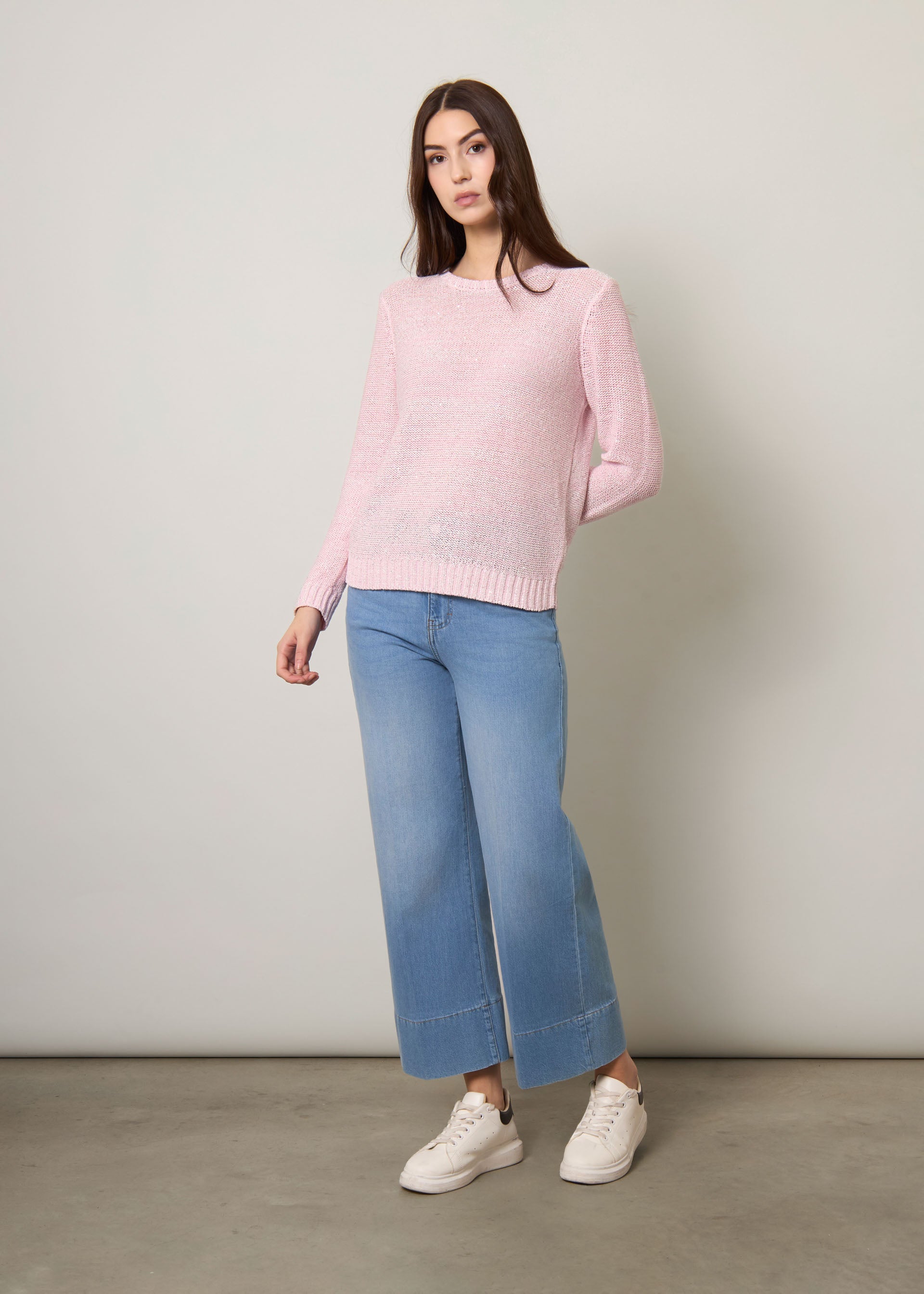 Pullover con paillettes