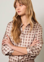 Camicia fluida stampata