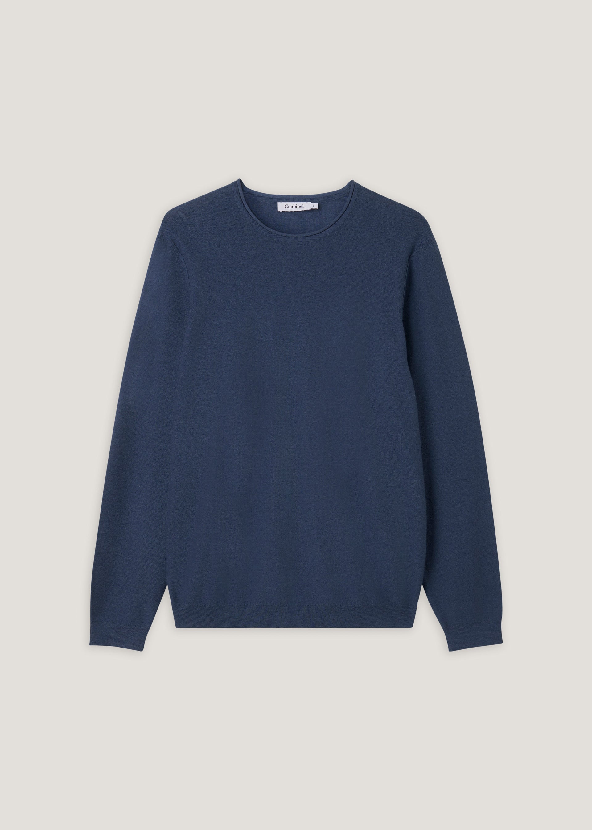 Pullover in cotone fiammato