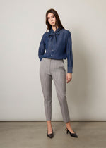 Camicia in chambray con fiocco