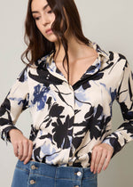 Camicia in raso stampata