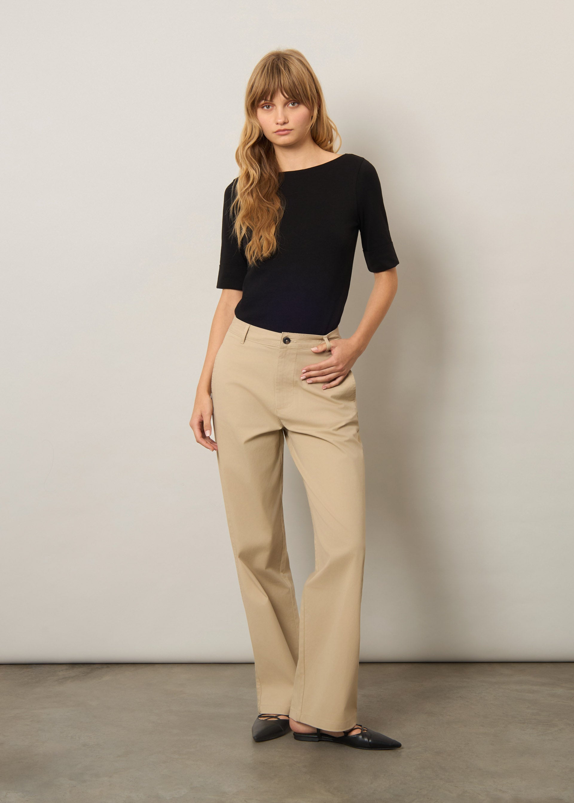 T-shirt in cotone elasticizzato