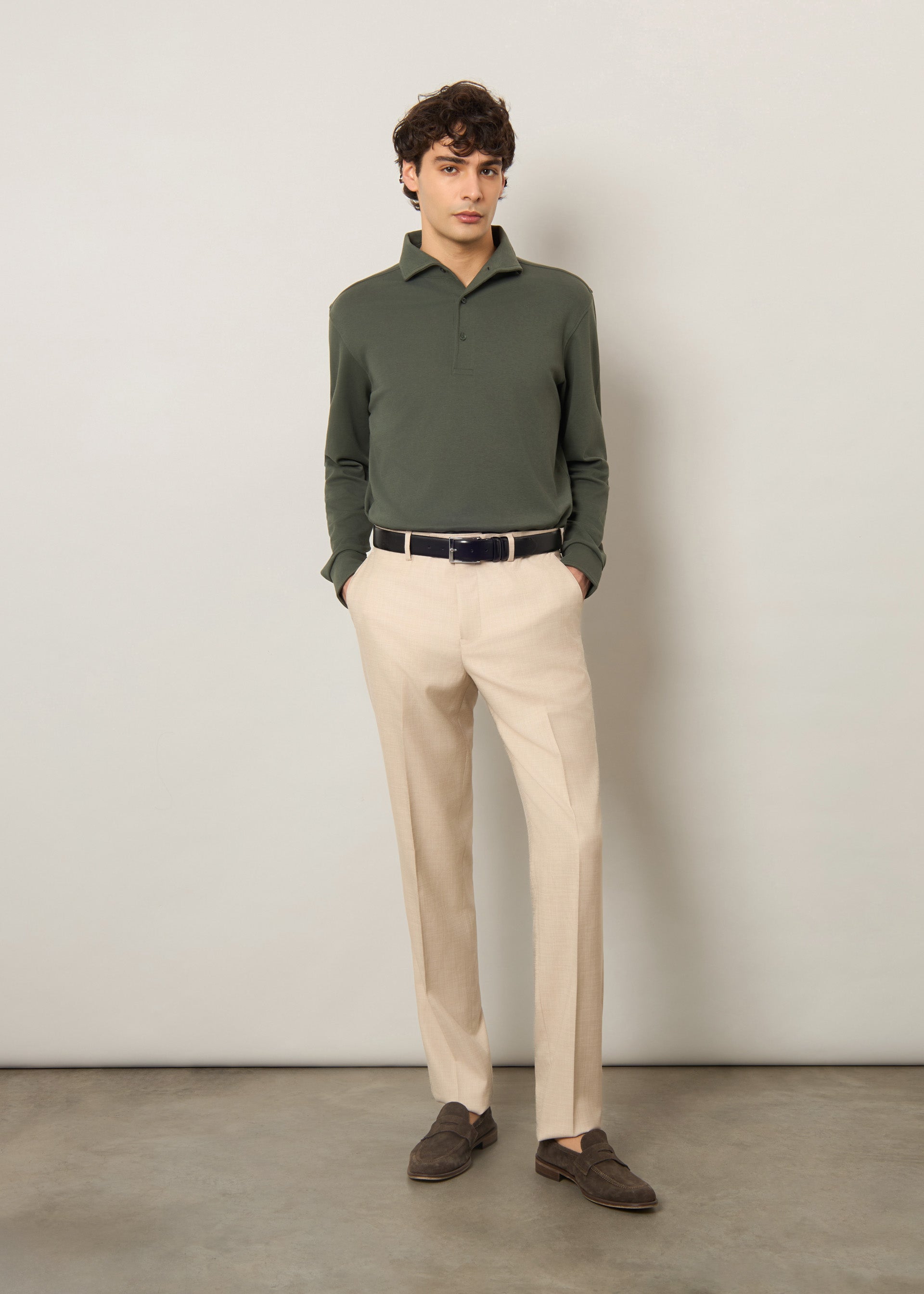 Polo in puro cotone interlock