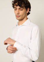Camicia regular in cotone no stiro